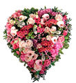 Funeral Heart Arrangement Sweetheart