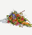 Funeral Spray with Ribbon - A Colorful Farewell