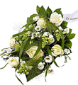 Funeral Spray Florist's Choice with Ribbon