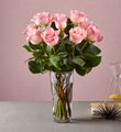 Long Stem Pink Rose Bouquet