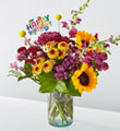 Pop of Whimsy Bouquet & Happy Birthday Topper
