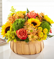 Harvest Sunflower Basket 